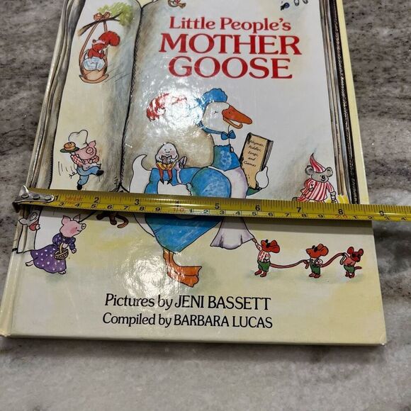 Little People’s Mother Goose, Vintage Hardcover Book, Nursery Rhyme Compilation - Picture 10 of 11